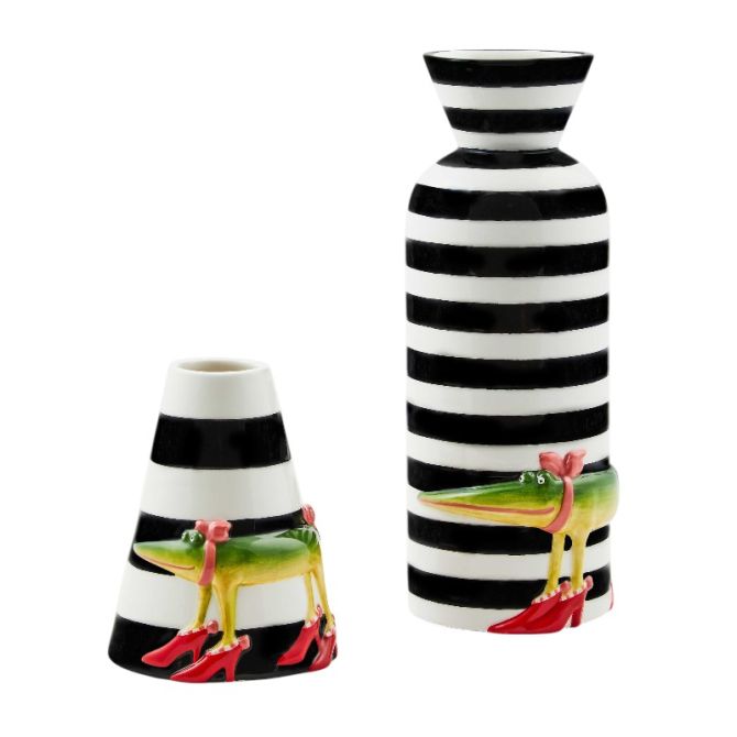 MacKenzie-Childs Gloria Alligator Vase - Thumbnail 3
