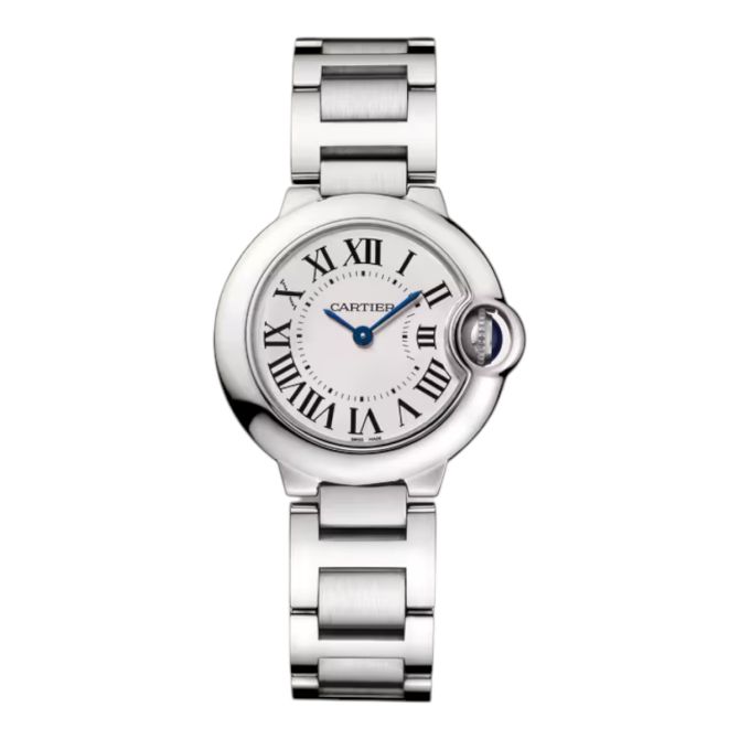 Cartier Ballon Bleu 28mm Watch, Silver Dial