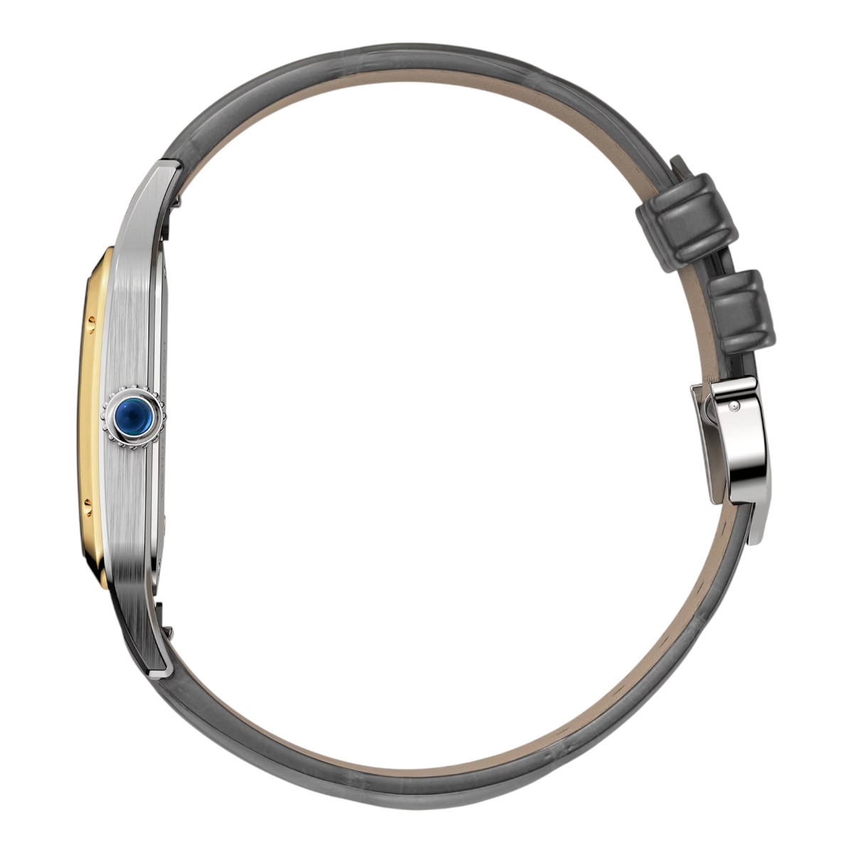 Cartier Santos-Dumont 43.5mm x 31.4mm Watch, Grey Dial