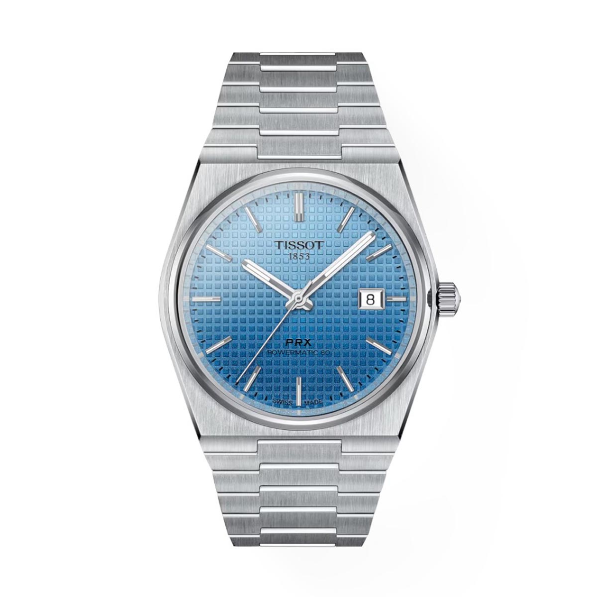 Tissot PRX Powermatic 80 40mm Watch, Ice Blue Chameleon Dial