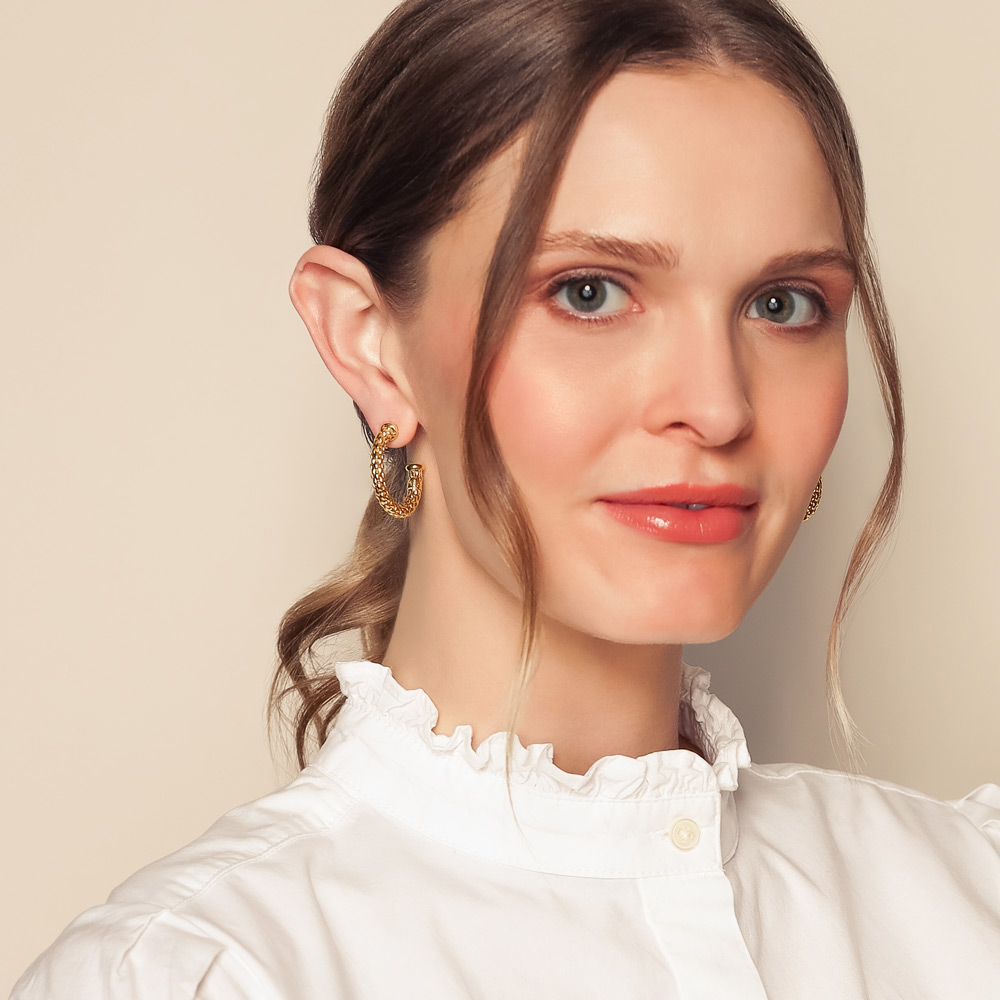 FOPE Essentials Yellow Gold Hoop Earrings