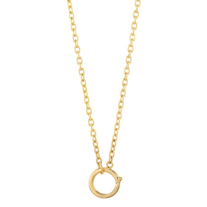 Marika Yellow Gold Chain & Charm Link Necklace, 18"