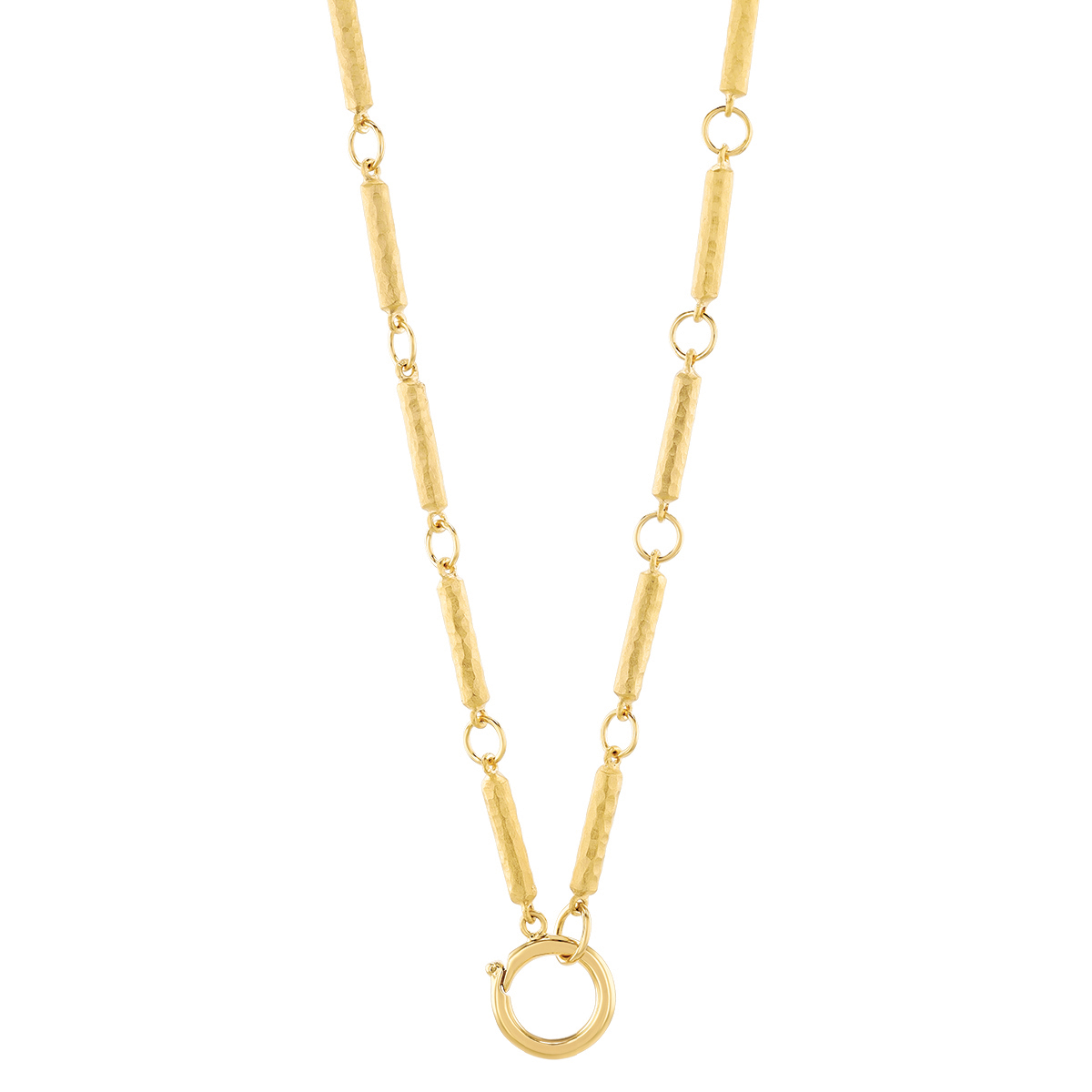Marika Yellow Gold Bar Chain & Charm Link Necklace, 17