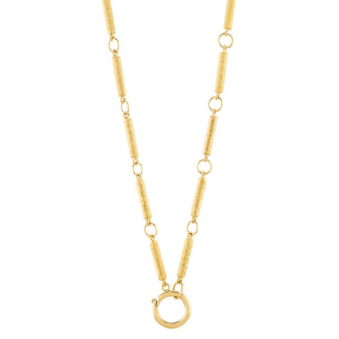 Marika Yellow Gold Bar Chain & Charm Link Necklace, 17"