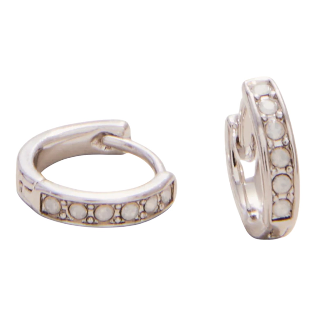 Spartina 449 Thankful Ring Hoop Earrings, Silver Plated