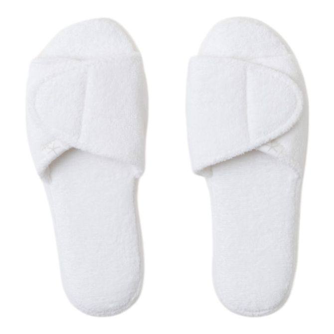 Barefoot Dreams CozyChic Terry Pearl Slippers, M 7/8