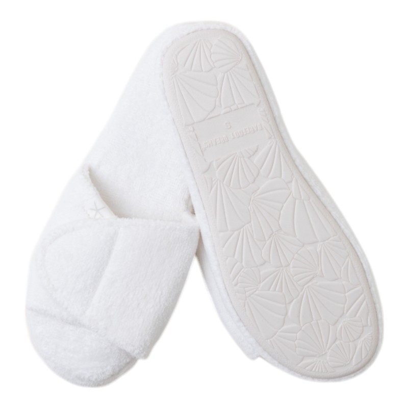 Barefoot Dreams CozyChic Terry Pearl Slippers, M 7/8