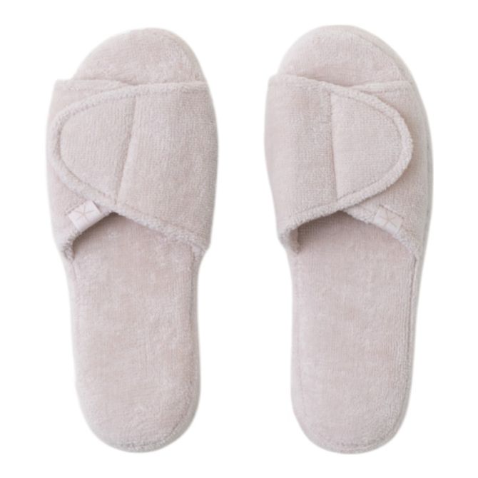 Barefoot Dreams CozyChic Terry Pearl Slippers, M 7/8