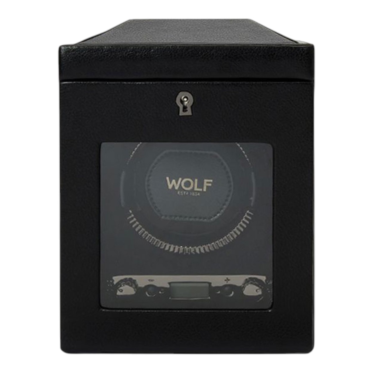 WOLF Single Watch Winder, British Racing Black