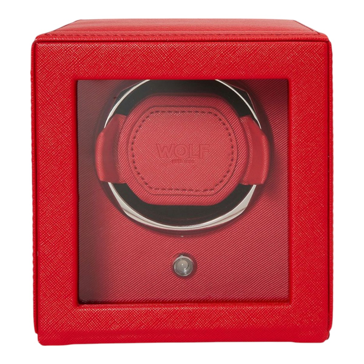 WOLF Cub Single Watch Winder with Cover, Tutti Frutti Red