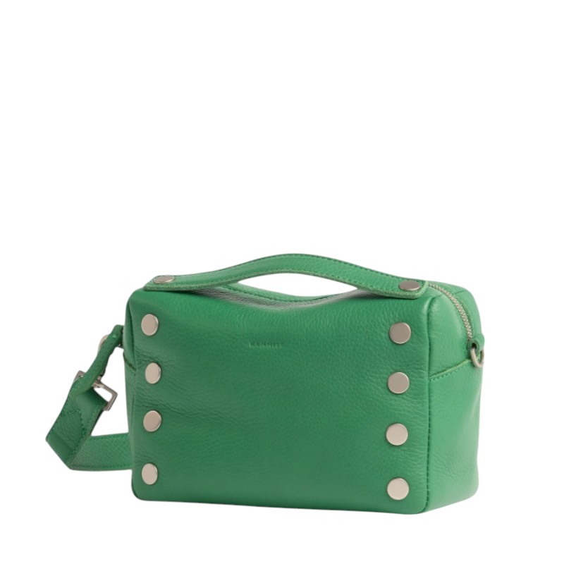 Hammitt Evan Small Crossbody, Lime Zest and Brushed Silver Hardware