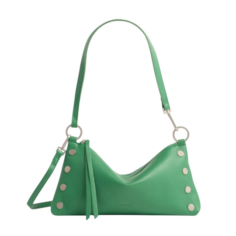 Hammitt Kyle Medium Crossbody Bag – Designer Leather Shoulder Bag with Red Lining & Signature Rivets