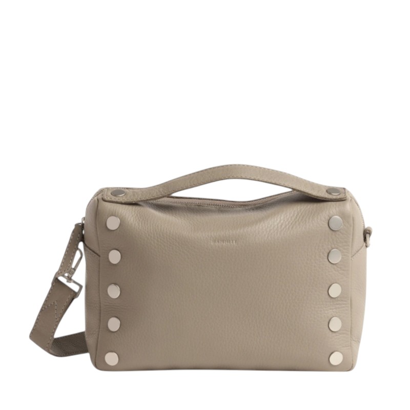 Hammitt Evan Medium Crossbody, Pewter Pebble and Brushed Silver Hardware