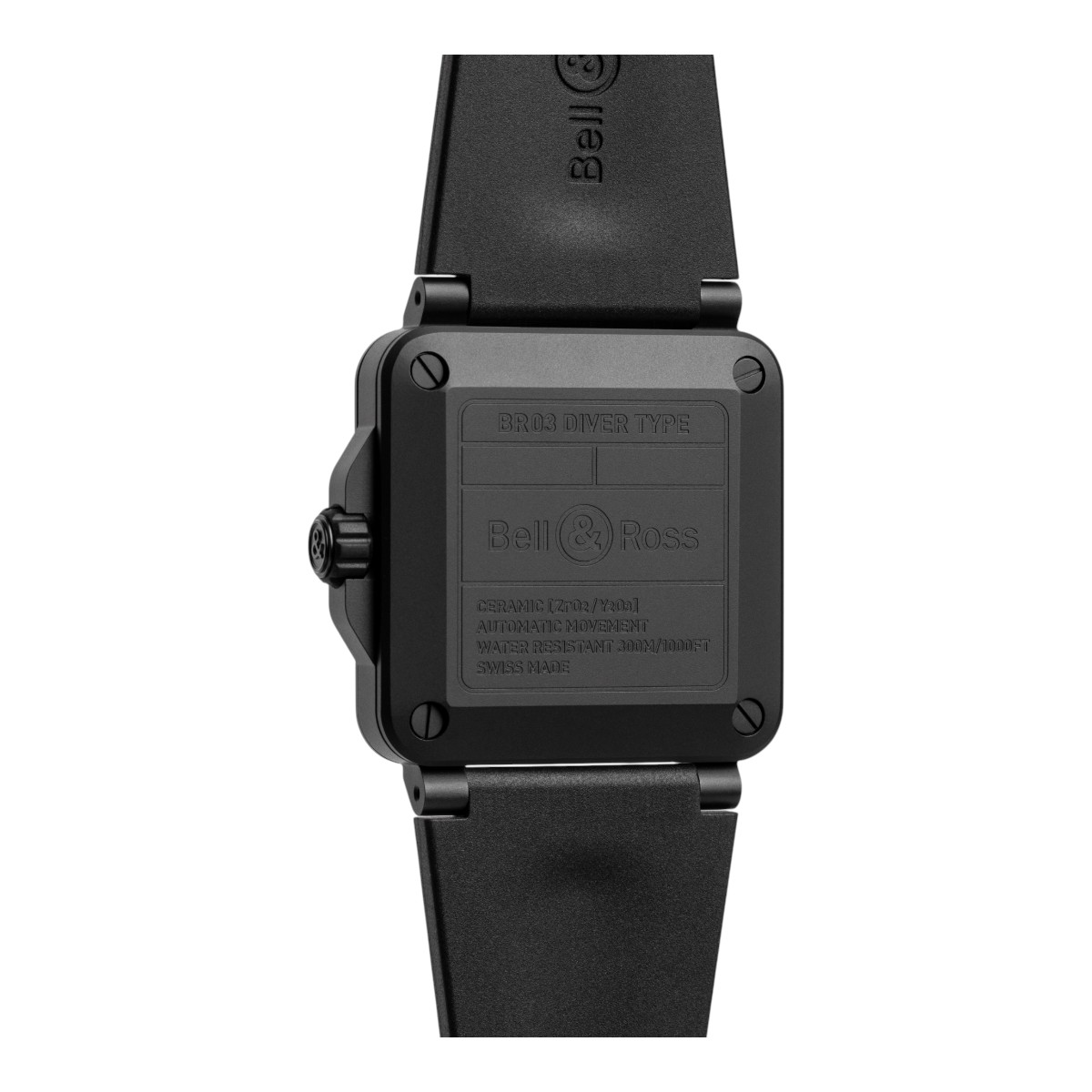 Bell and Ross BR-03 Diver Lum Outline 42mm Men's Watch, Black Dial