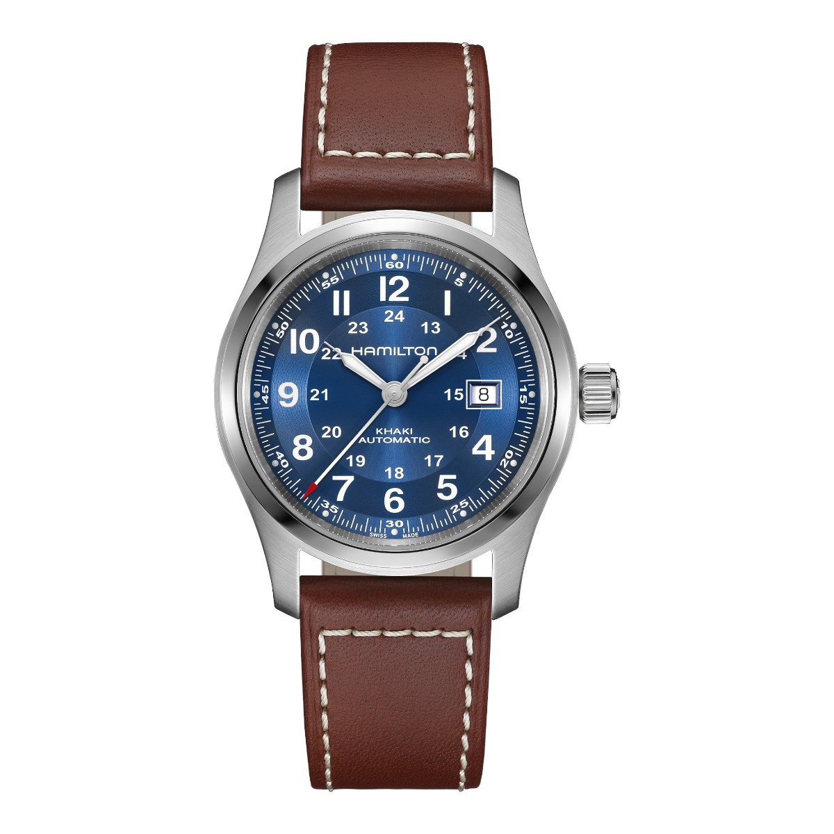 Hamilton Khaki Field Automatic 42mm Men's Watch, Blue Dial