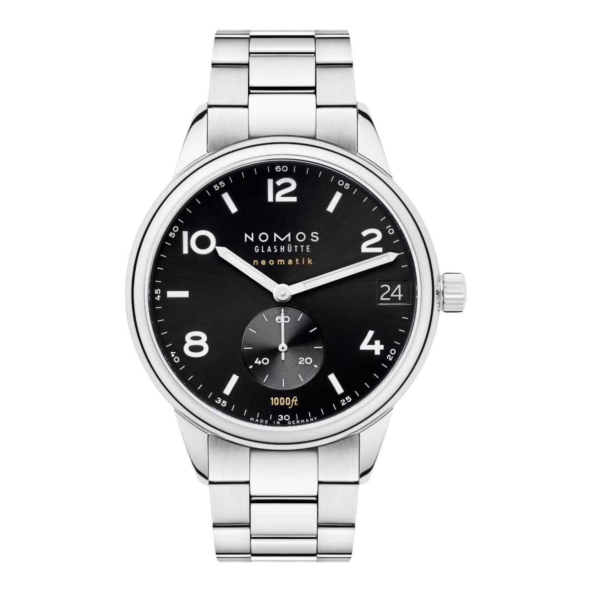 Nomos Glashutte Club Sport Neomatik 42 Date Back 42mm Watch, Black Dial