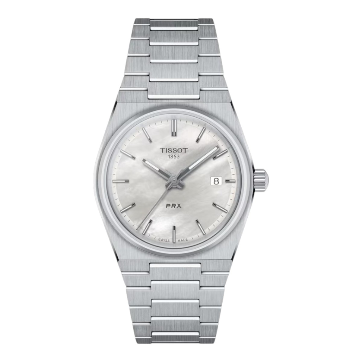 Tissot PRX 35mm Women's Watch, White Mother of Pearl Dial