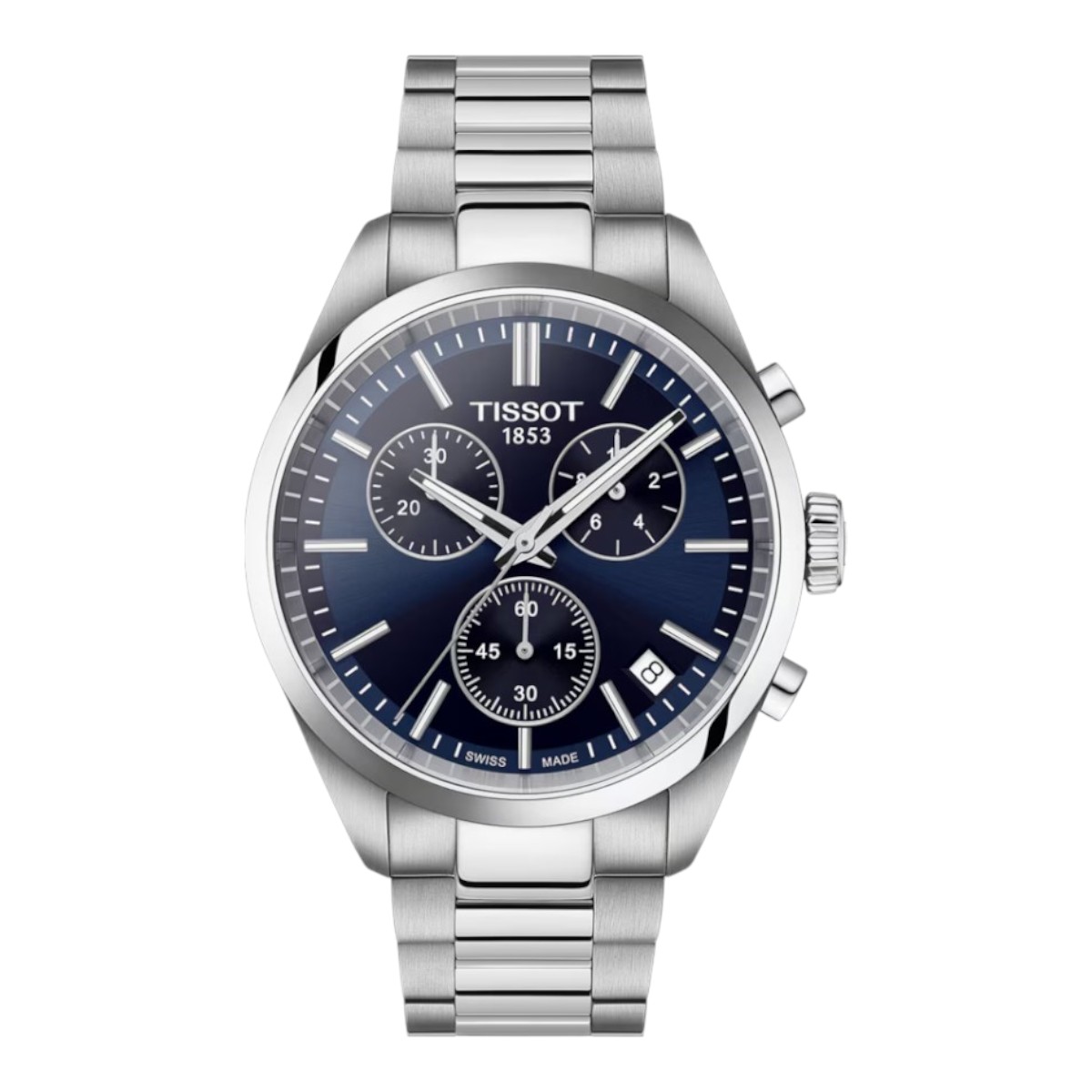 Tissot PR100 Chronograph 40mm Watch, Blue Dial