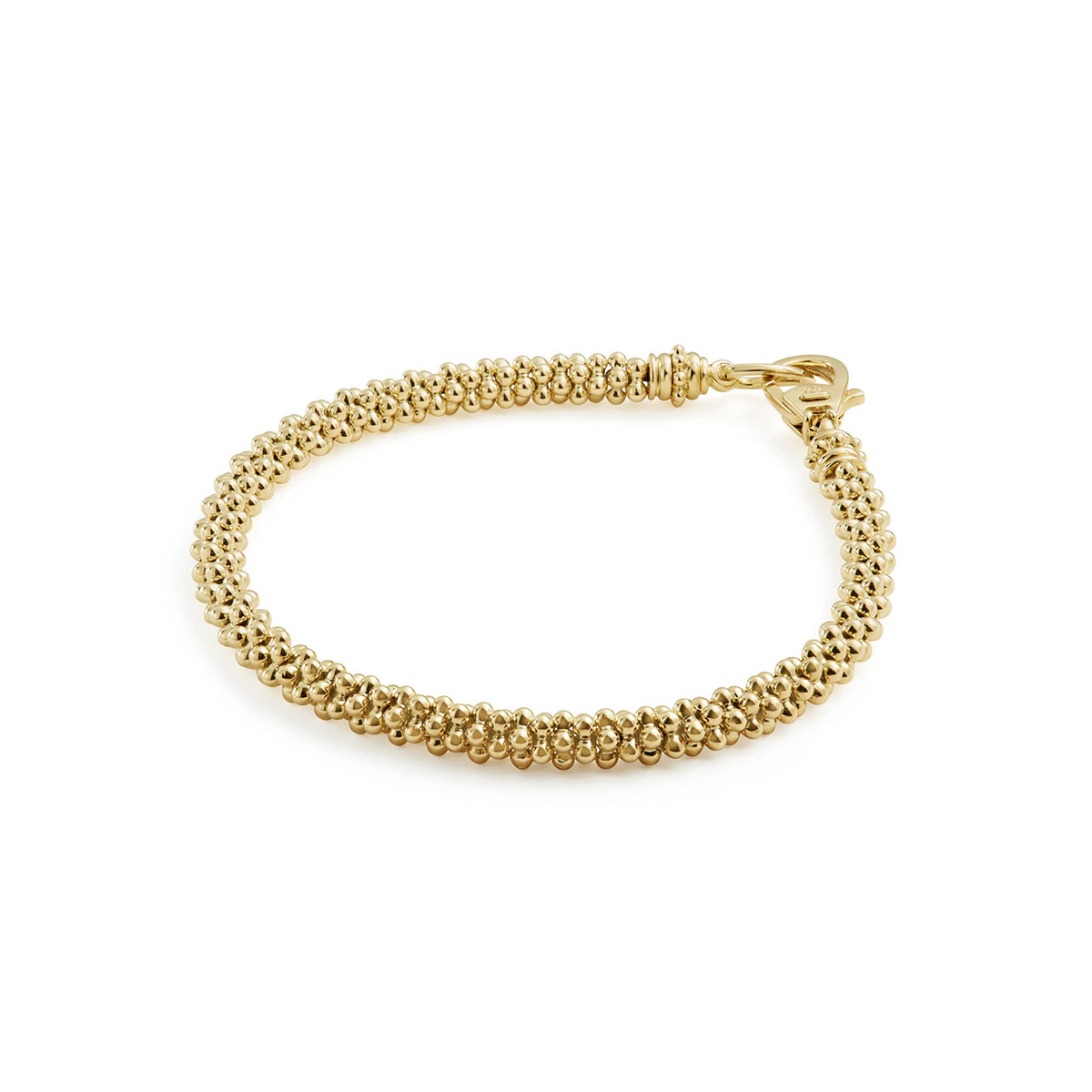 LAGOS Caviar Gold 18K Yellow Gold Beaded Bracelet, 7