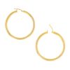 Cass 14K Gold Snap-down Tube Hoop Earrings