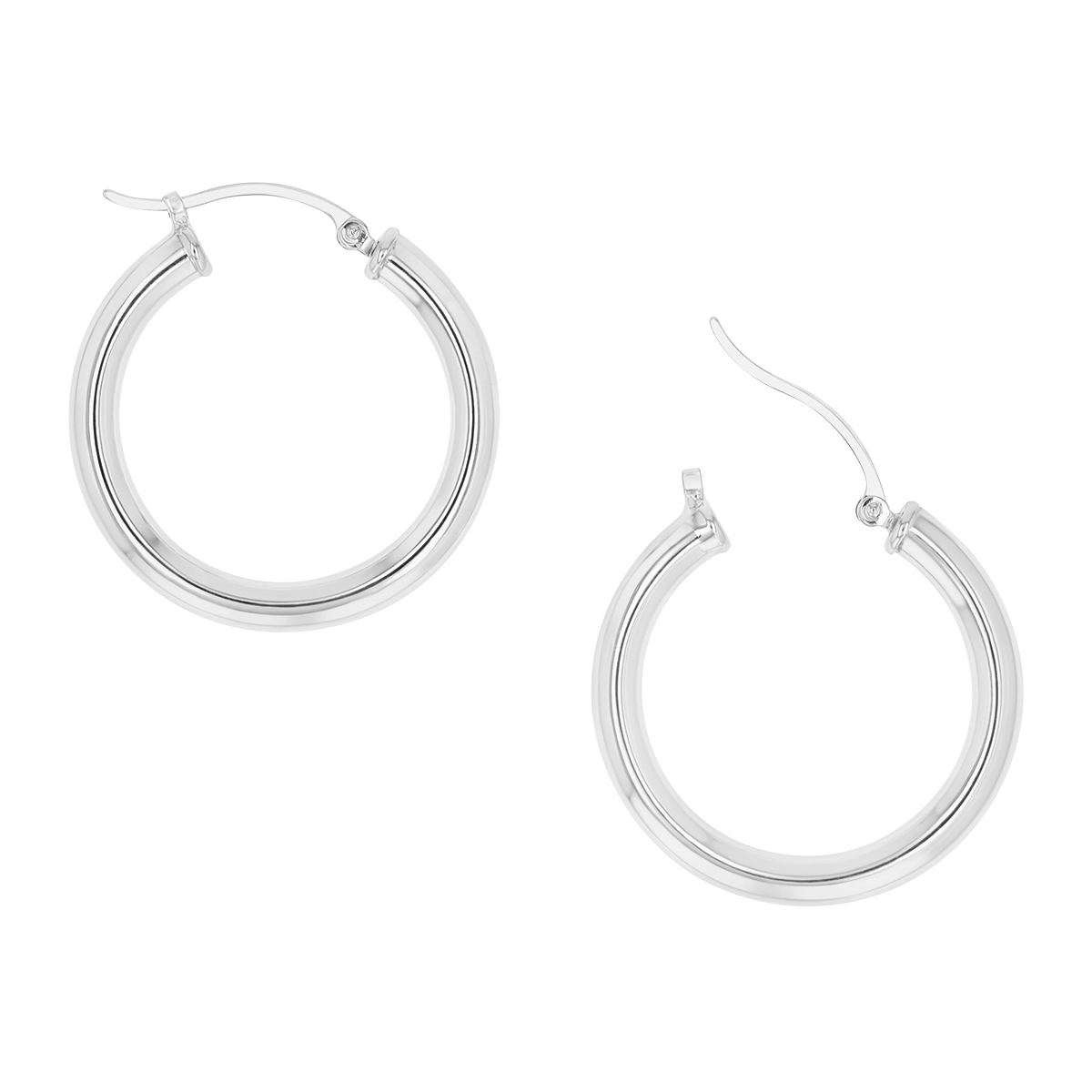 Cass 14K Gold Snap-down Tube Hoop Earrings