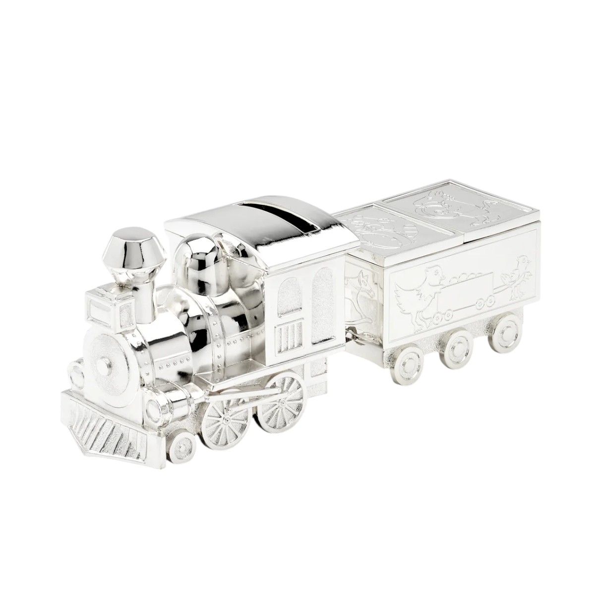 Reed & Barton Train with Caboose Coin Bank