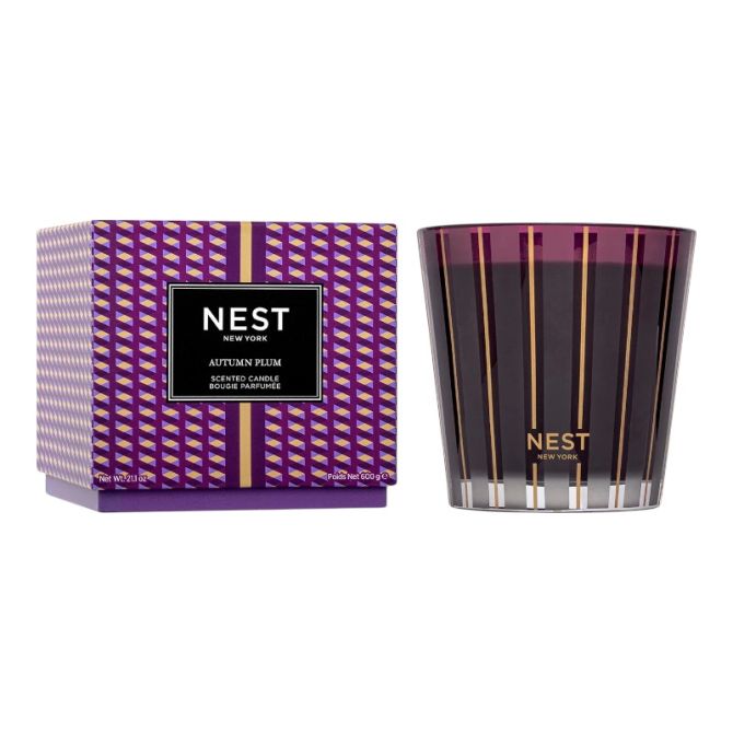 NEST Autumn Plum 3-Wick Candle
