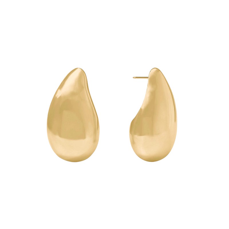 Julie Vos Gold Wave Earrings, Medium