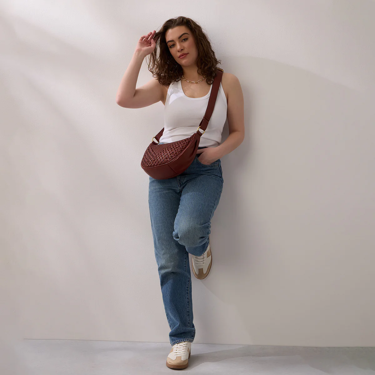 HOBO Hazel Sling Shoulder Bag, Chestnut