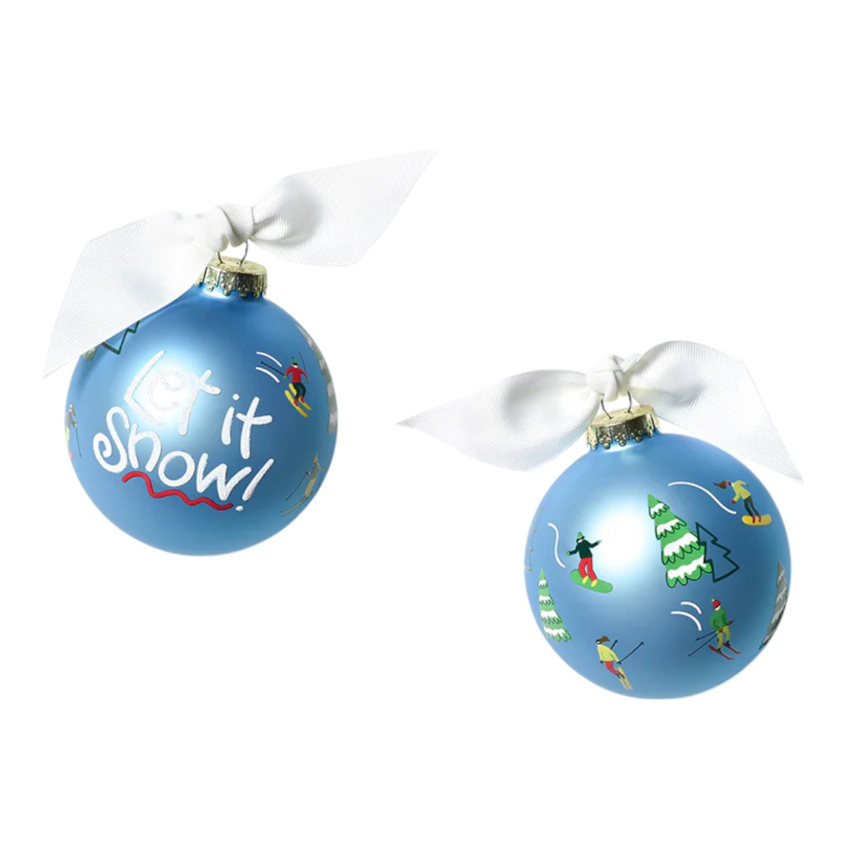 Coton Colors See You On The Slopes Glass Ornament
