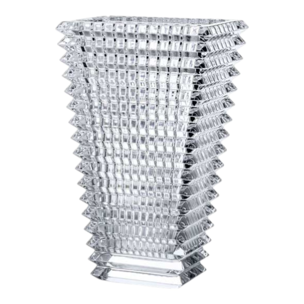 Baccarat Rectangular Eye Vase, Clear, Tall
