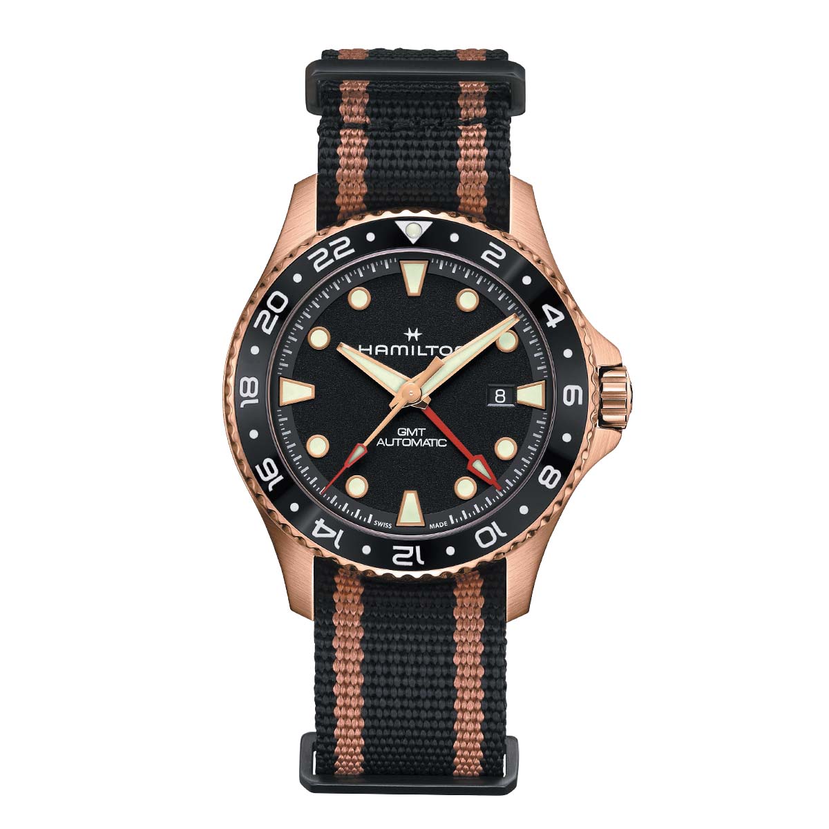 Hamilton Khaki Navy Scuba Bronze Automatic GMT 43mm Men's Watch,