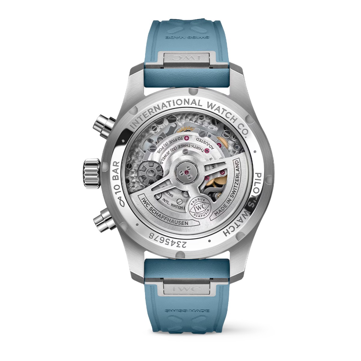 IWC Schaffhausen Automatic Chronograph Pilot's 41mm Men's Watch, Blue Dial