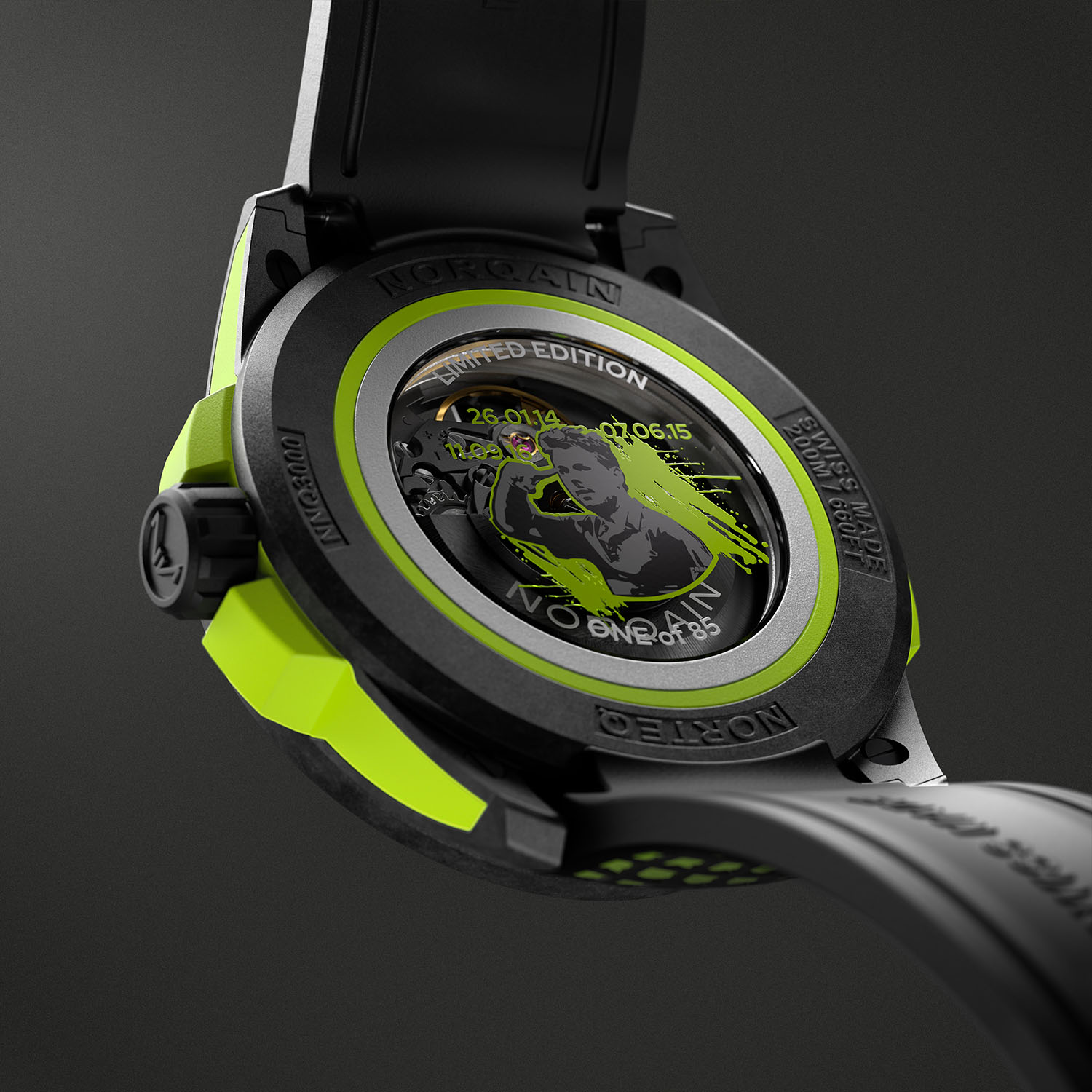 Norqain Stan The Man Wild ONE Skeleton 42mm Watch, Limited Edition