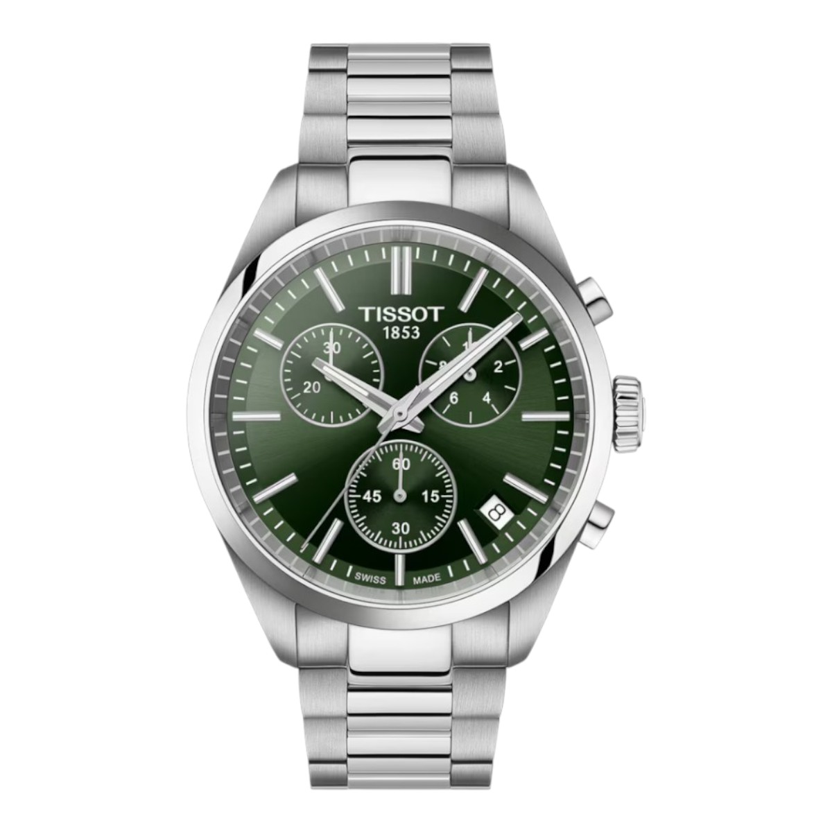 Tissot PR100 Chronograph 40mm Watch, Green Dial
