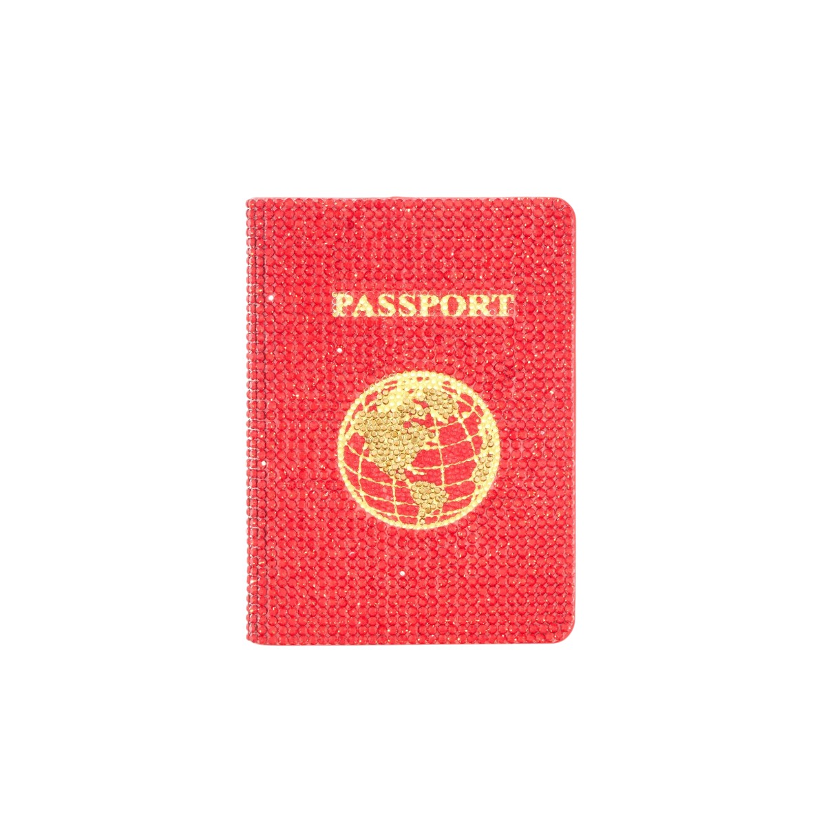 Judith Leiber Traveler Passport Holder, Red