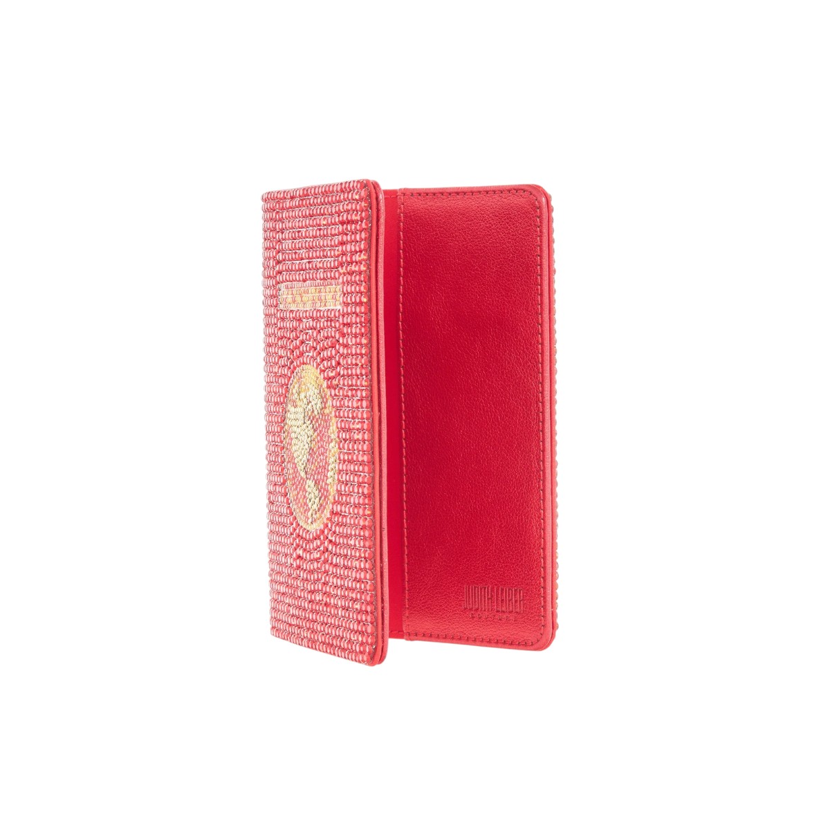 Judith Leiber Traveler Passport Holder, Red