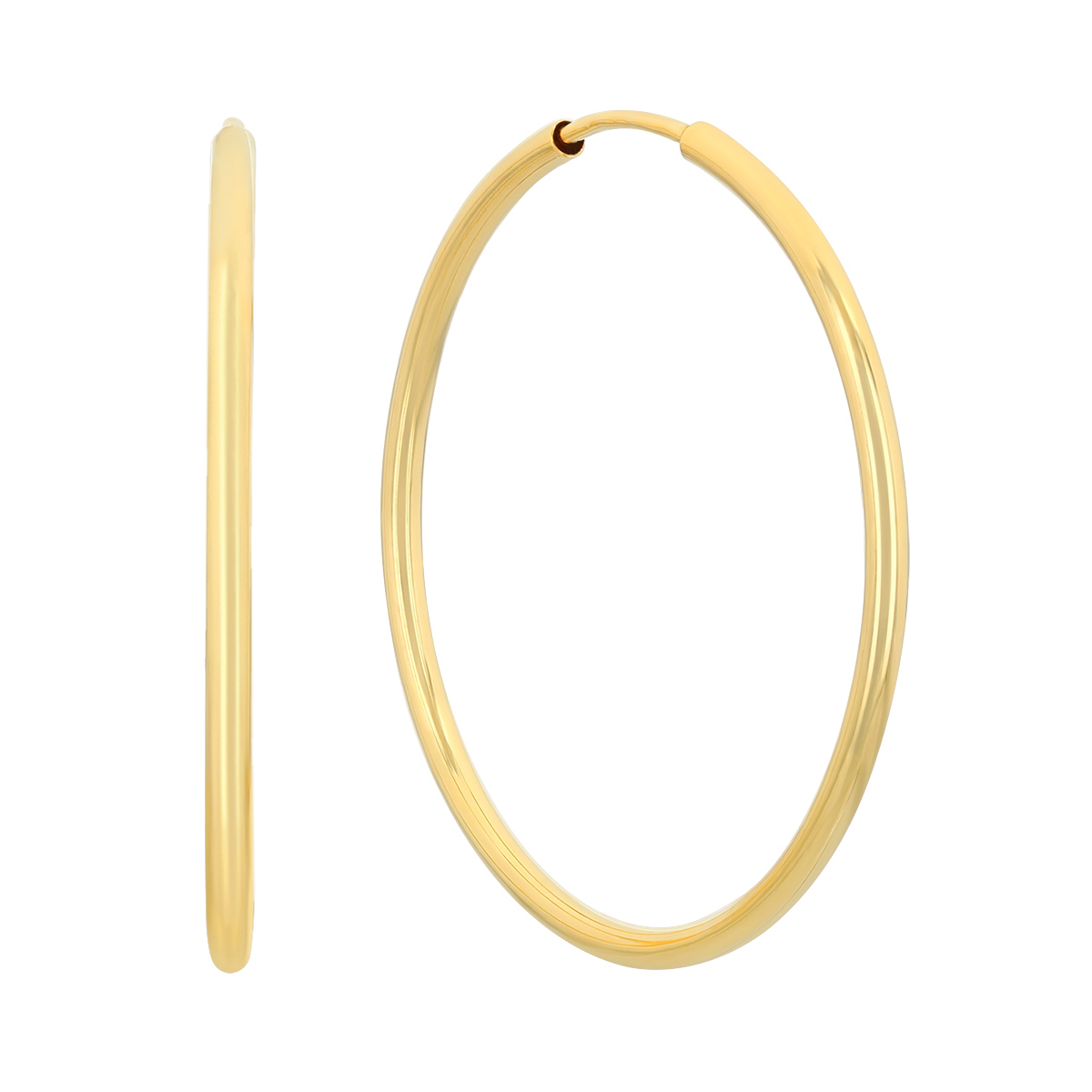 Parker 1.5 mm Endless Hoop Earrings in 14K Gold