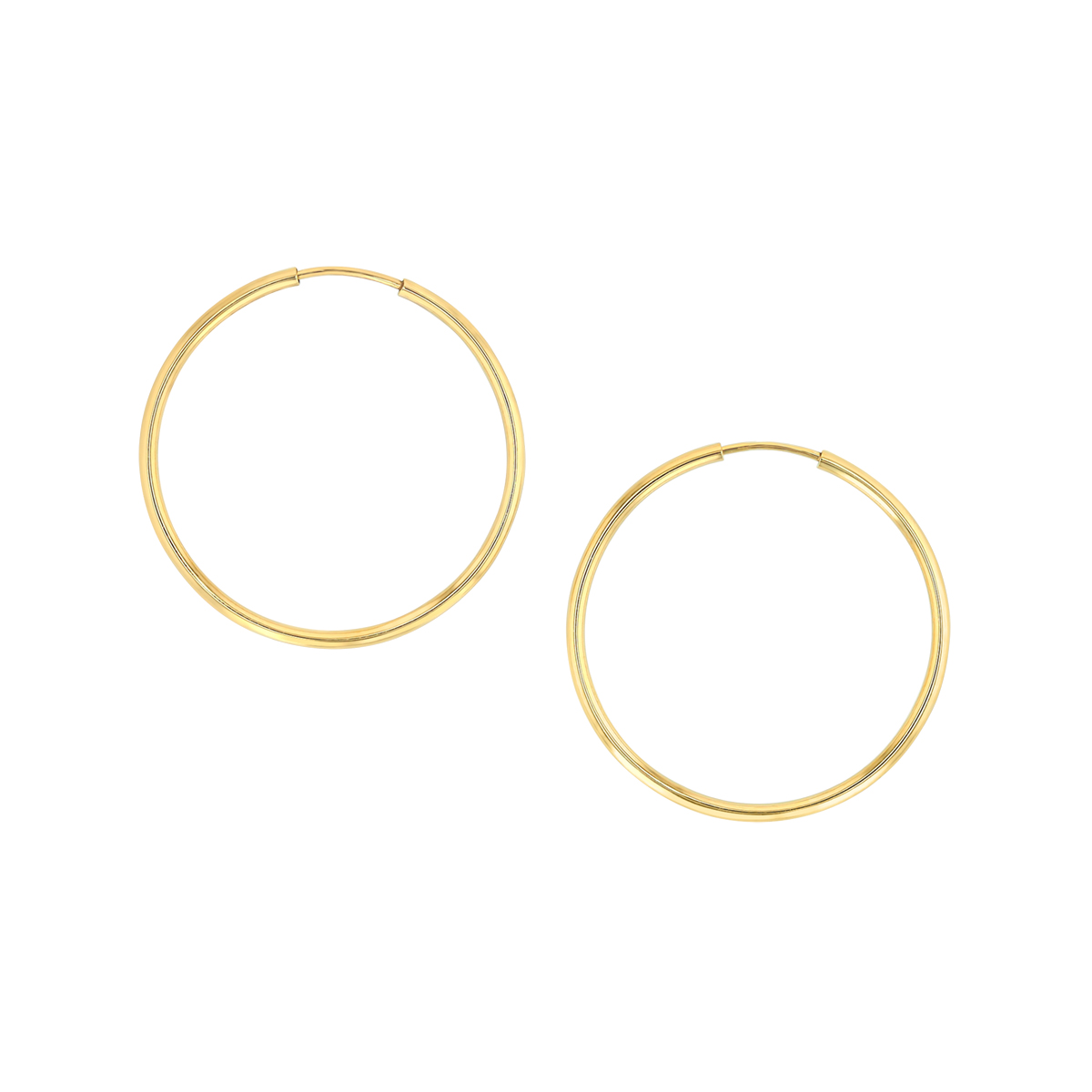 Parker 1.5 mm Endless Hoop Earrings in 14K Gold