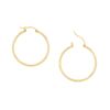 Sage Huggie 14K Gold Snap-down Tube Hoop Earrings