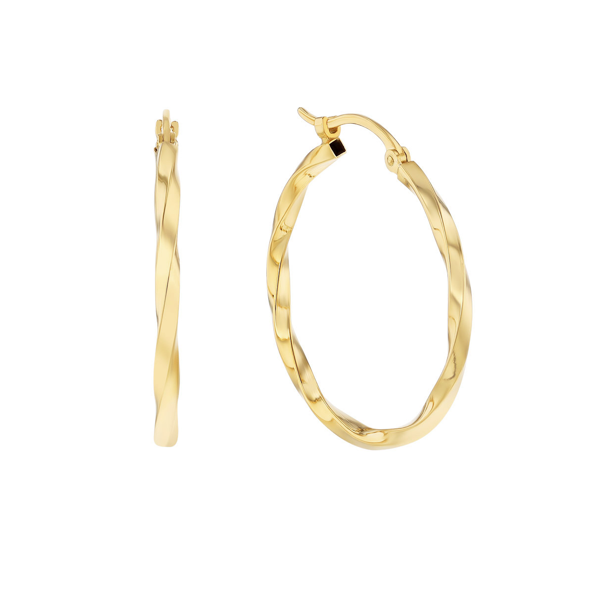 Quinn Twisted Hoops