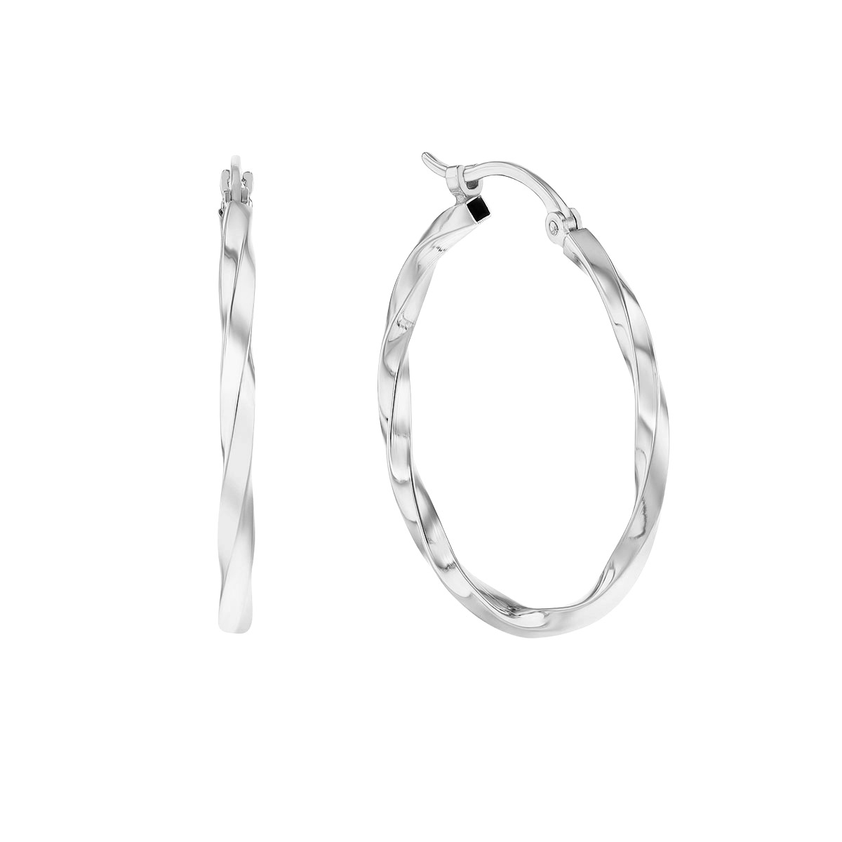 Quinn Twisted Hoops