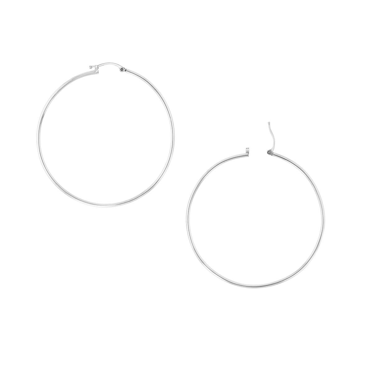 Sage Huggie 14K Gold Snap-down Tube Hoop Earrings