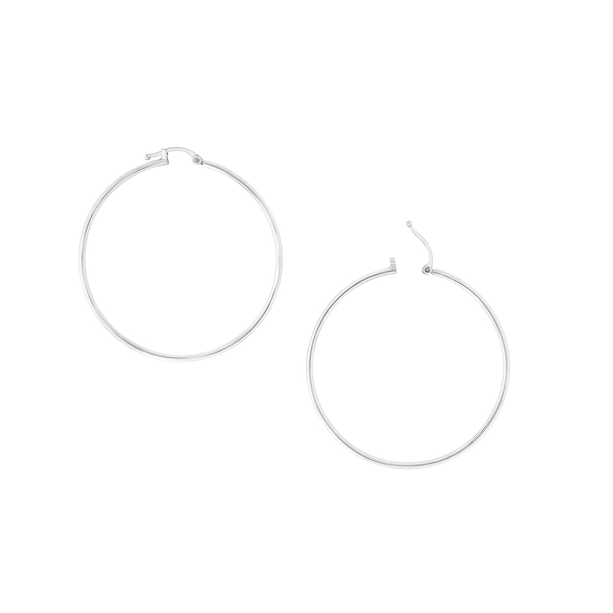 Sage Huggie 14K Gold Snap-down Tube Hoop Earrings