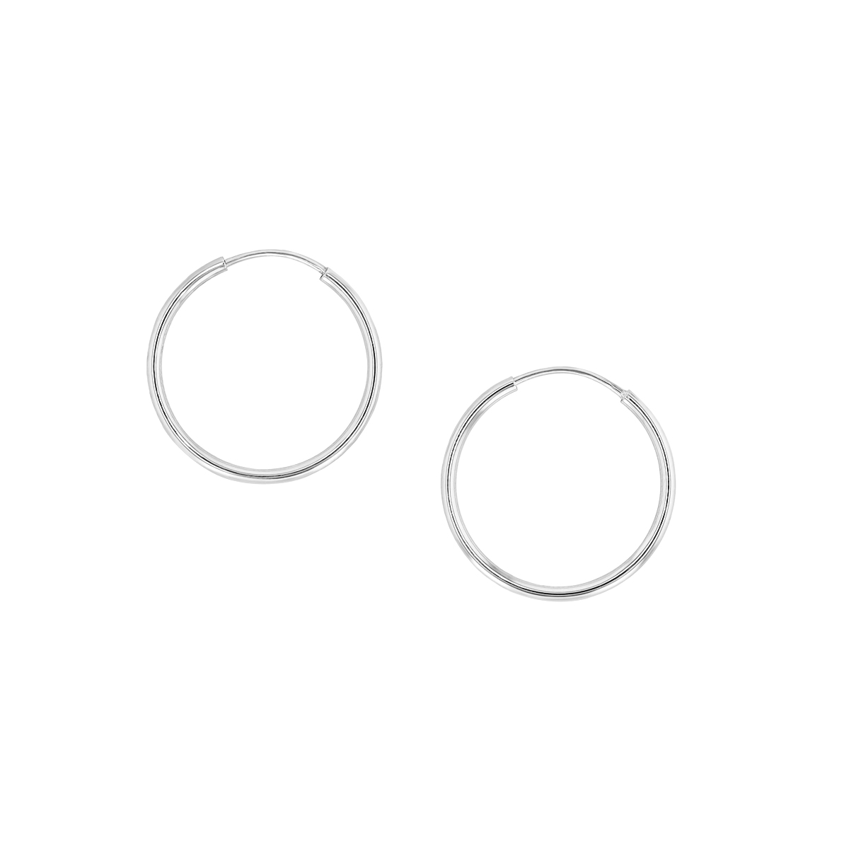 Parker 1.5 mm Endless Hoop Earrings in 14K Gold