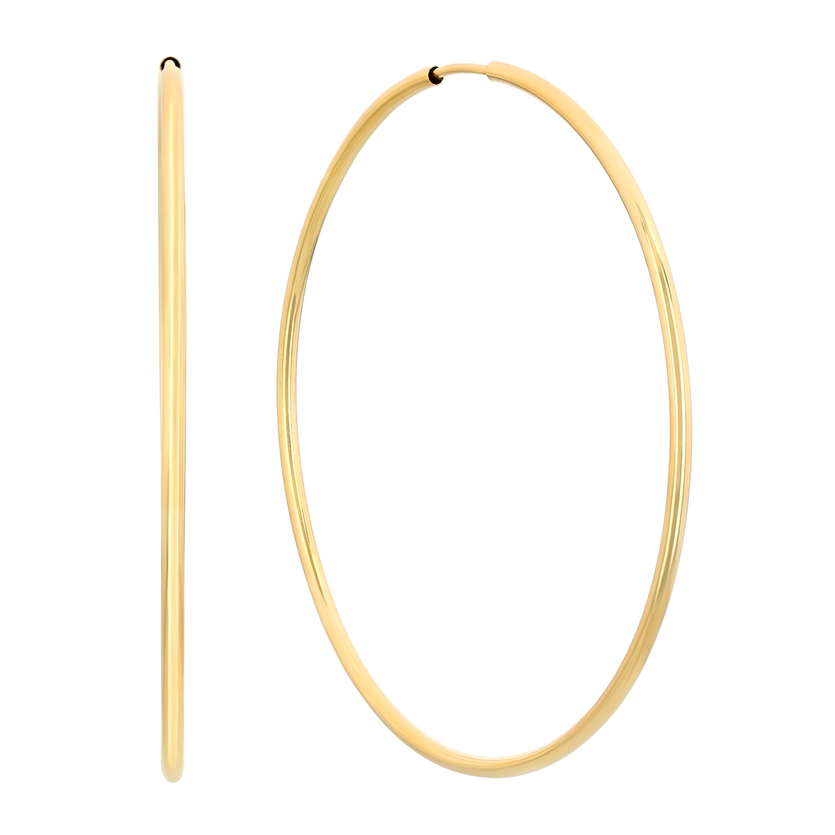 Parker 1.5 mm Endless Hoop Earrings in 14K Gold