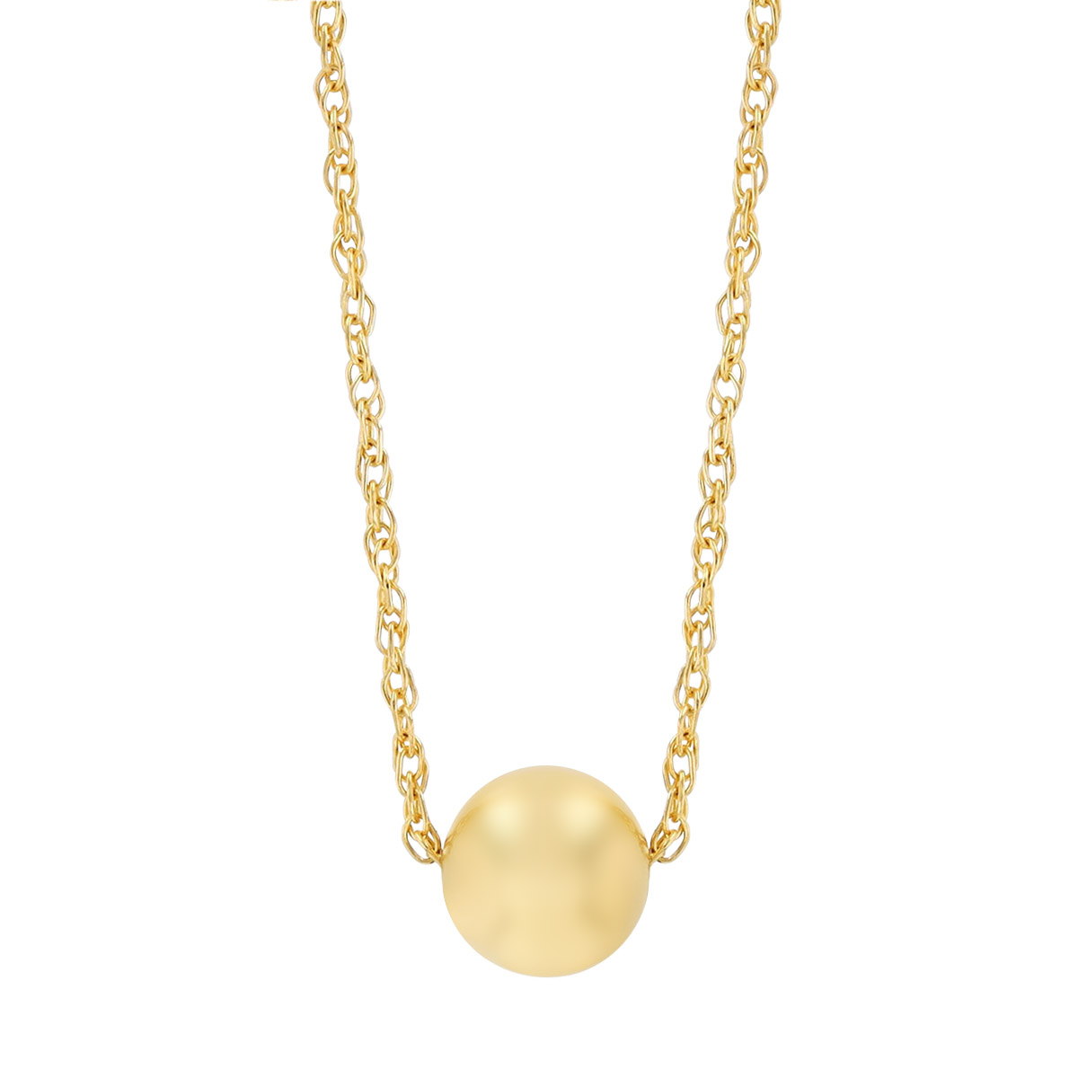Yellow Gold Ball Pendant, 18