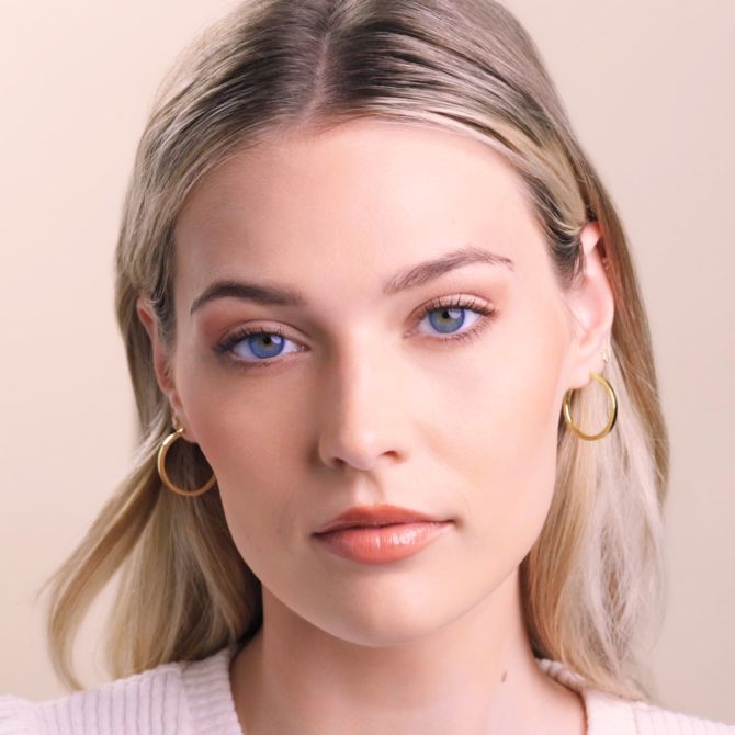 ピアス Golden Hoop Earrings 2 Elliot Double Hoops | Women's Gold Earrings