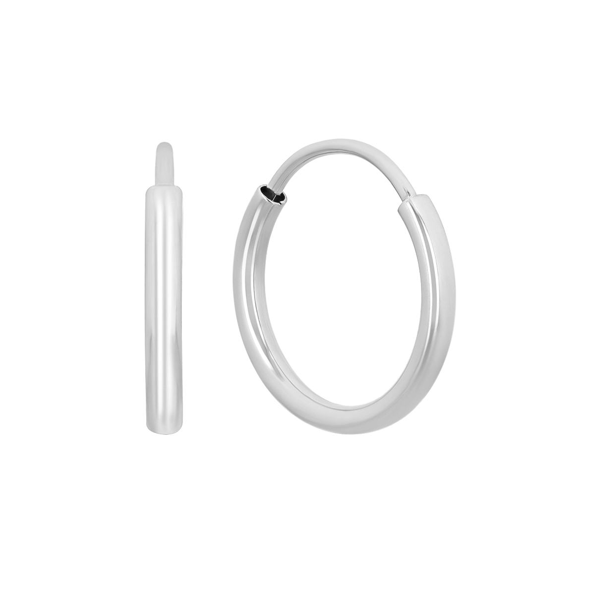 Parker 1.5 mm Endless Hoop Earrings in 14K Gold