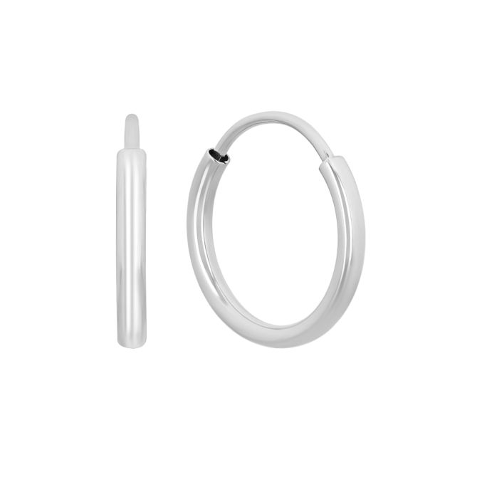 Parker 1.5 mm Endless Hoop Earrings in 14K Gold